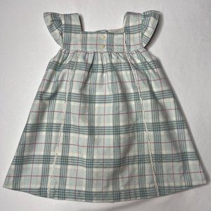 Janie and Jack Blue Plaid Dress with Matching Bloomers Christmas Holidays